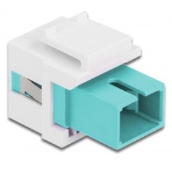 DeLOCK Module Keystone SC Simplex femelle à SC Simplex femelle aqua / blanc