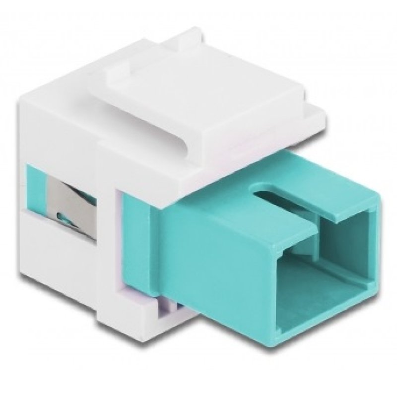 DeLOCK Keystone Module SC Simplex female to SC Simplex female aqua / white