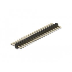 DeLOCK Pin header 20 pin, pitch 1.27 mm, 1-row, straight, 5 pieces