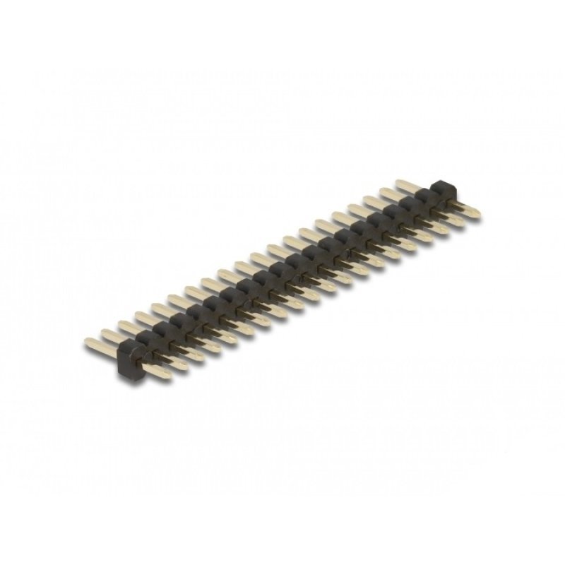 Stiftleiste 20 Pin, Rastermaß 1,27 mm, 1-reihig, gerade, 5 Stück