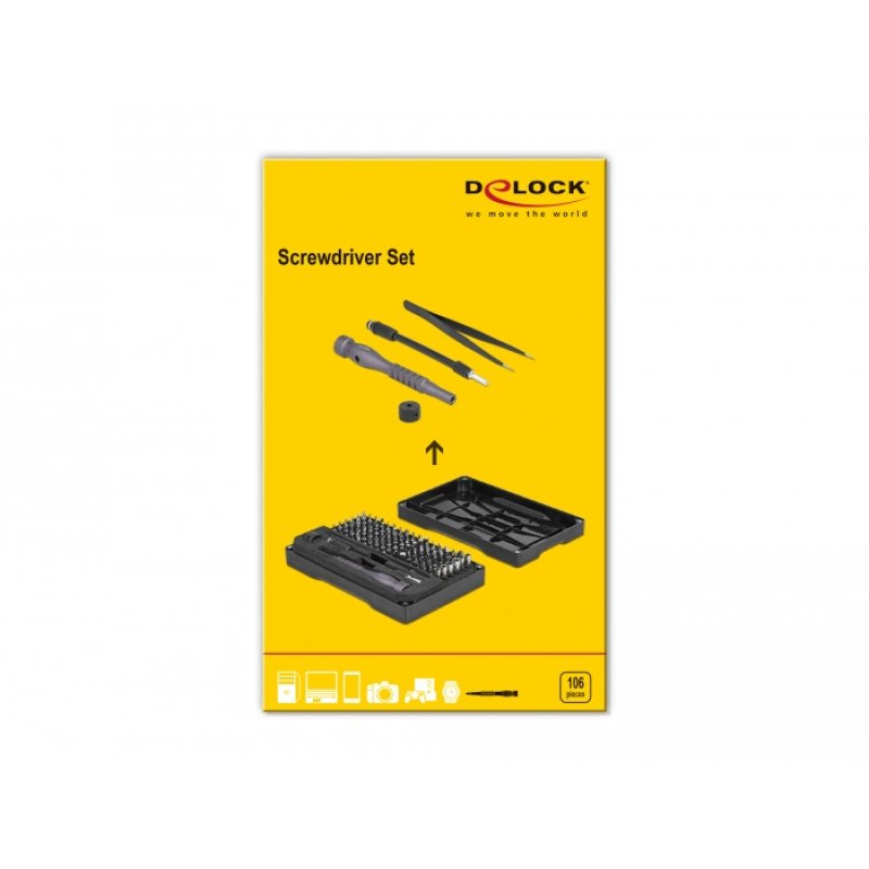 DeLOCK 64127 manual screwdriver Set Precision screwdriver