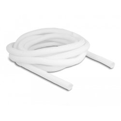 DeLOCK Braided Sleeve self-closing 5 m x 16 mm white