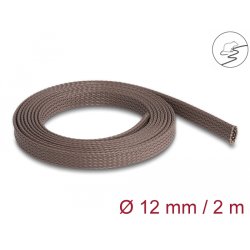 DeLOCK Braided Sleeve rodent resistant stretchable 2 m x 12 mm brown