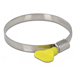 Schlauchschelle mit Flügelmutter 60 - 80 mm 10 Stück gelb