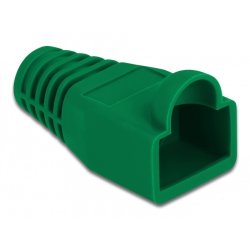 DeLOCK Strain relief for RJ45 plug green 20 pieces