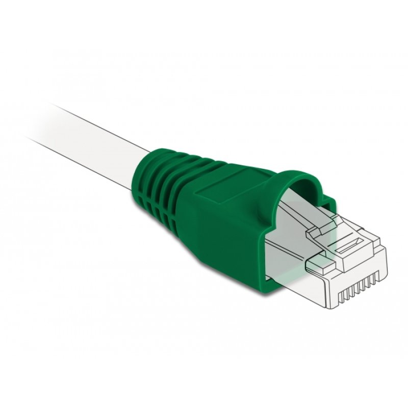 Knickschutztülle für RJ45 Stecker grün 20 Stück