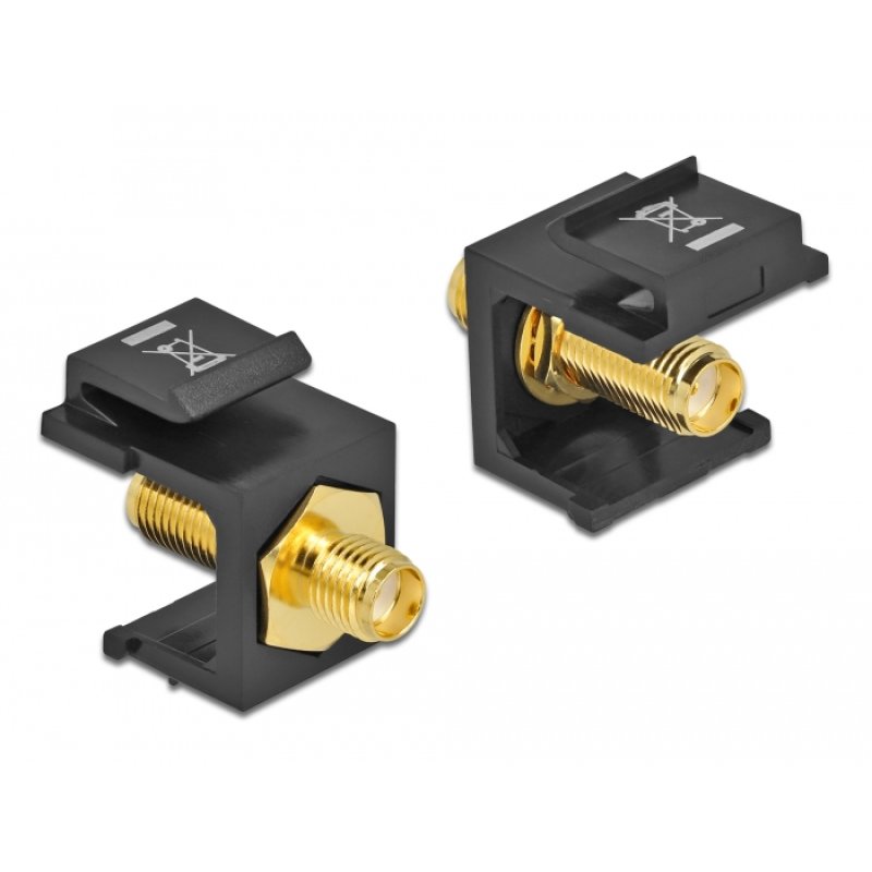 DeLOCK Keystone Module SMA female SMA female black