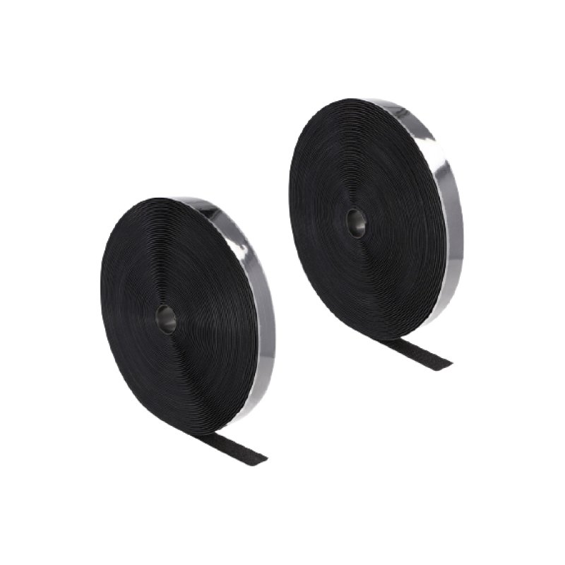 DeLOCK Rouleau de bande scratch autoadhésif L 25 m x l 25 mm, noir