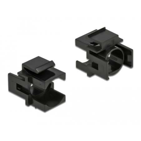 DeLOCK Capot Keystone noir avec 4 trous de 12,5 mm