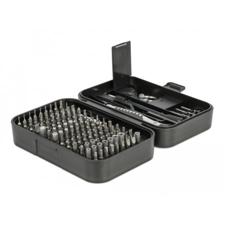 DeLOCK Tournevis de précision, set de 130 pièces