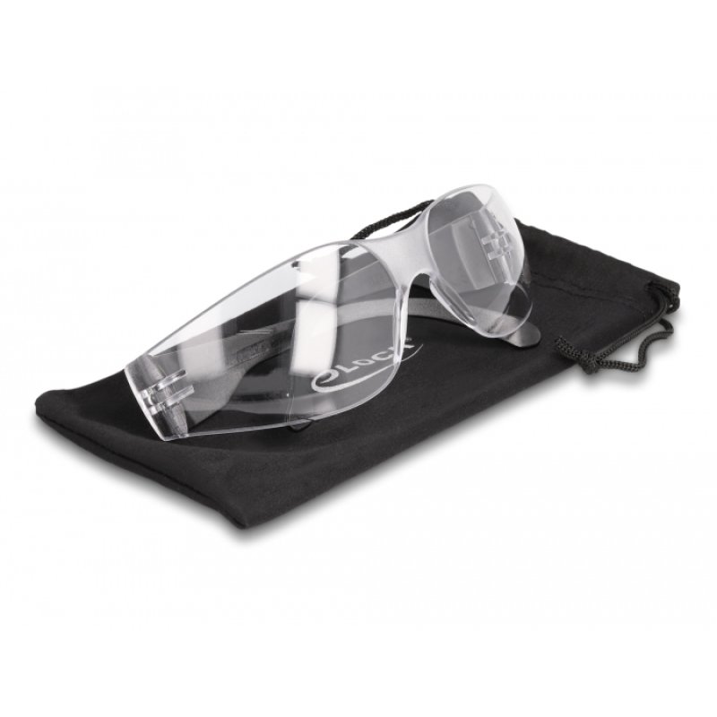 DeLOCK Safety Glasses with temples clear lenses