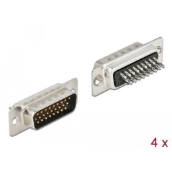 D-Sub HD 26 Pin Stecker Metall, Lötversion, 4 Stück