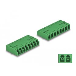 LWL Kupplung HD LC Octuplex Buchse zu LC Octuplex Buchse grün