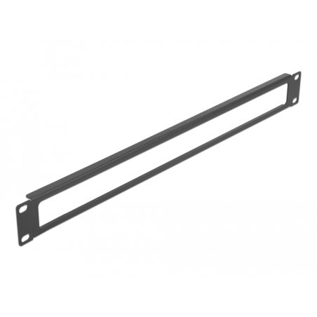 DeLOCK Panneau d’armoire de réseau 19″ avec ouverture, 1 unité, noir