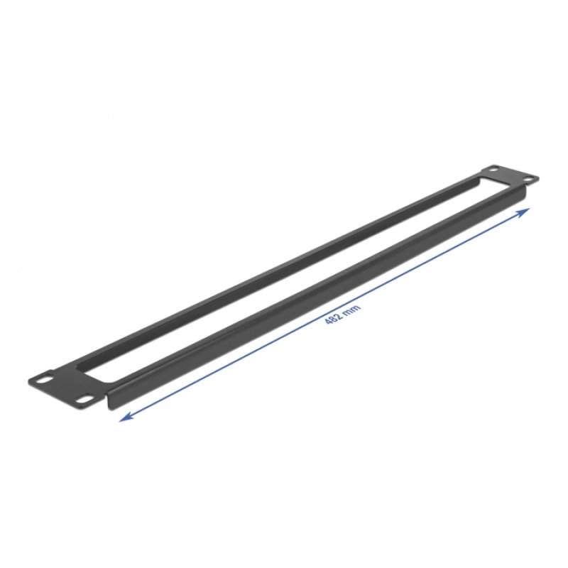 DeLOCK 19″ Network Cabinet Panel with opening 1U black