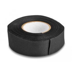 DeLOCK Cloth Tape 25 m x 25 mm tearable self-adhesive black