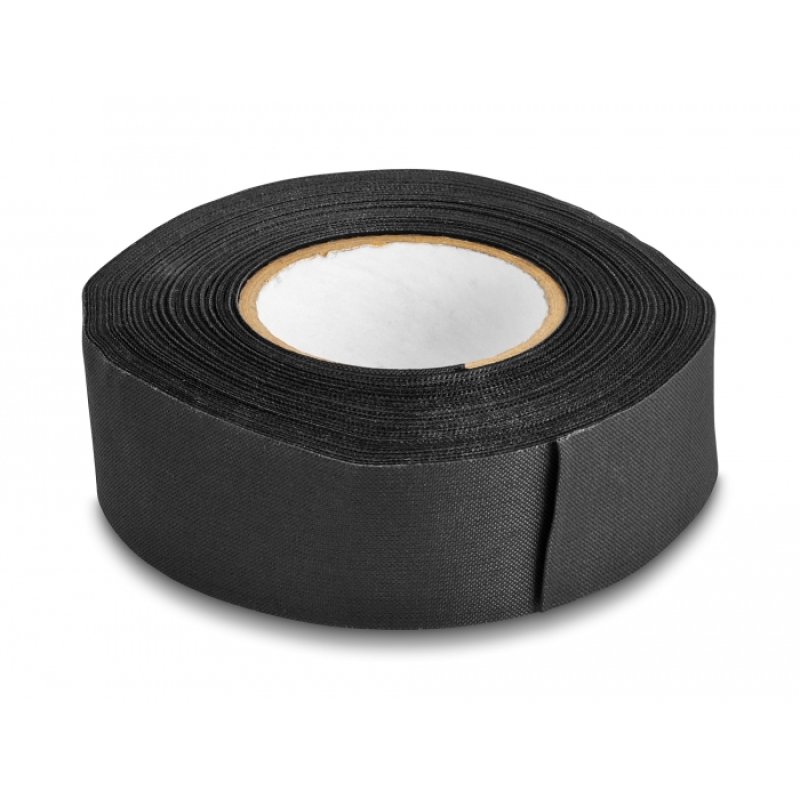 Gewebeband 25 m x 25 mm reißbar selbstklebend schwarz