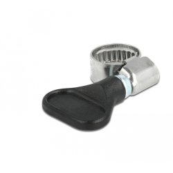 Schlauchschelle Edelstahl 400 SS mit Flügelmutter 8 - 12 mm 5 Stück schwarz