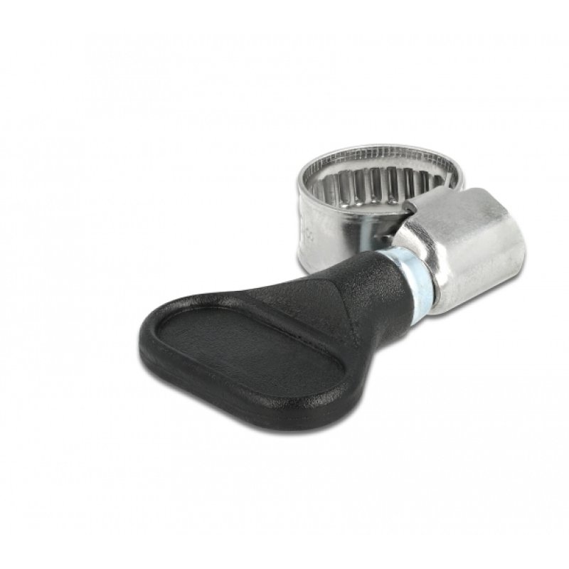 DeLOCK Attache papillon de tube, acier inoxydable 400 SS 8 - 12 mm, 5 unités noir