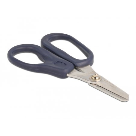 DeLOCK 90554 stationery/craft scissors Office scissors Figure cut Blue, Silver