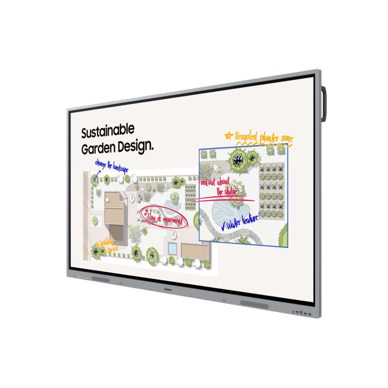 Samsung WE65FX interactive whiteboard 165.1 cm (65") 3840 x 2160 pixels Grey HDMI