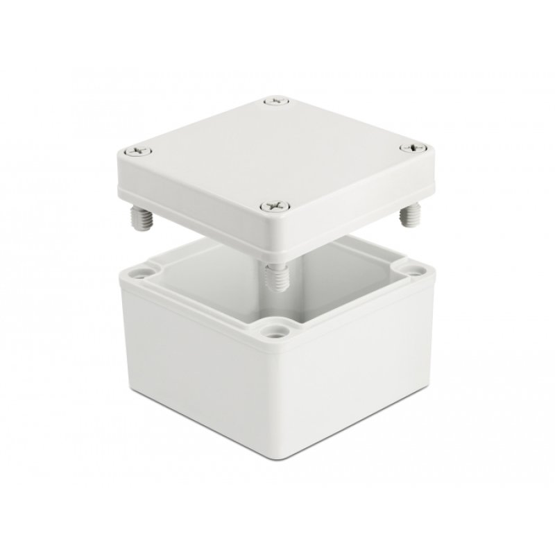 DeLOCK Boitier d’installation étanche IP65, 100 x 100 x 75 mm, gris