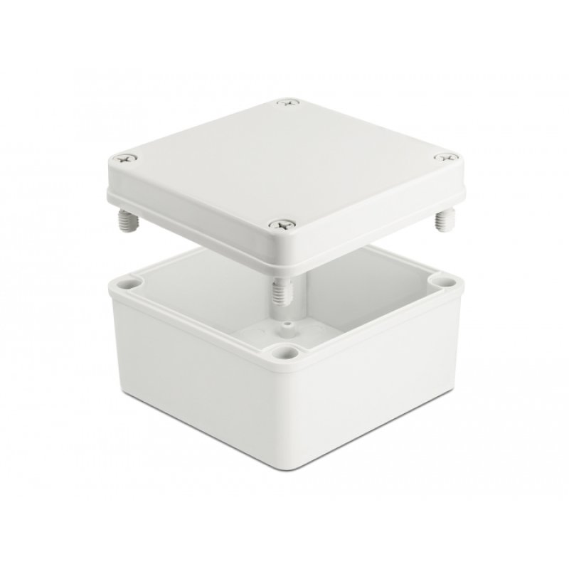 DeLOCK Boitier d’installation étanche IP65, 125 x 125 x 75 mm, gris
