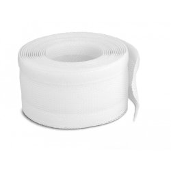 Geflechtschlauch mit Klettverschluss 5 m x 32 mm weiß