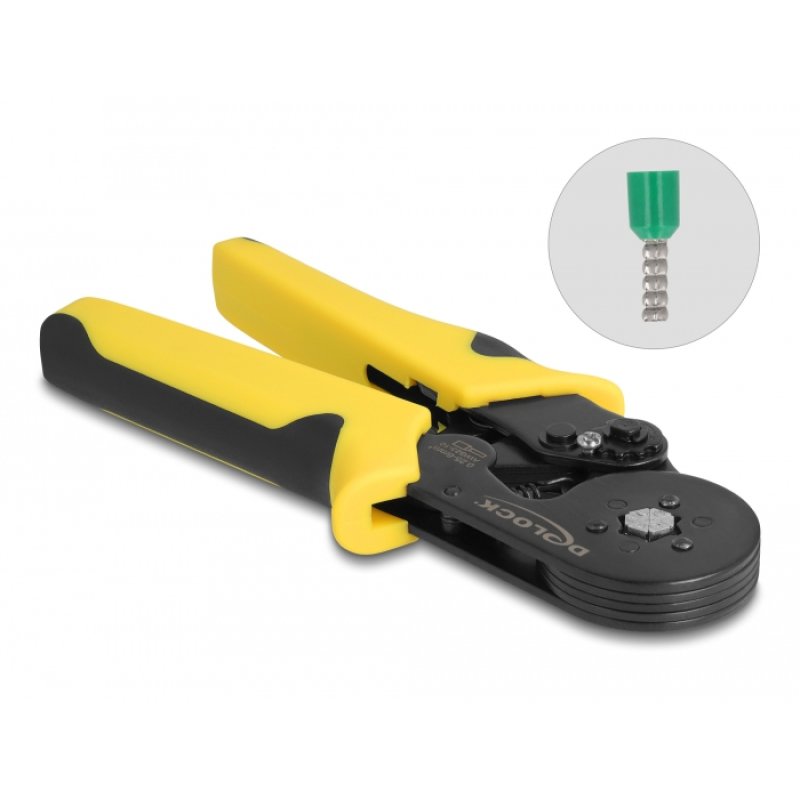 DeLOCK Tool for crimping wire end ferrules self-adjusting - hexagon
