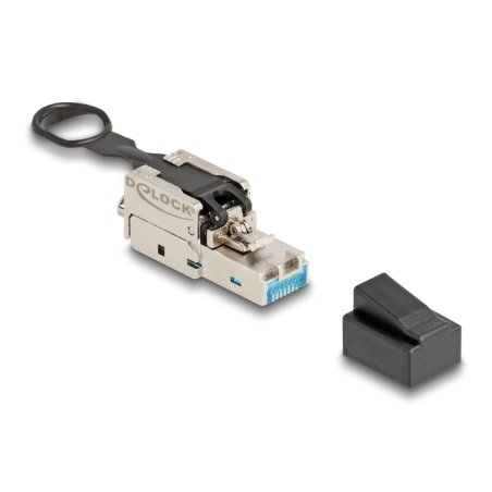 RJ45 Stecker feldkonfektionierbar Cat.6A mit Push und Pull Lasche werkzeugfrei