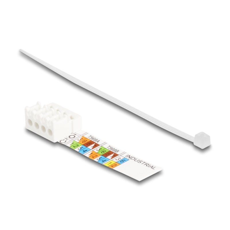 DeLOCK RJ45 plug field-assembly Cat.6A with push and pull latch tool-free