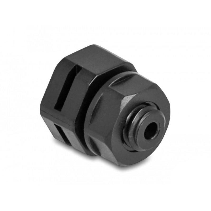 DeLOCK Ventilation Plug M6 black 2 pcs