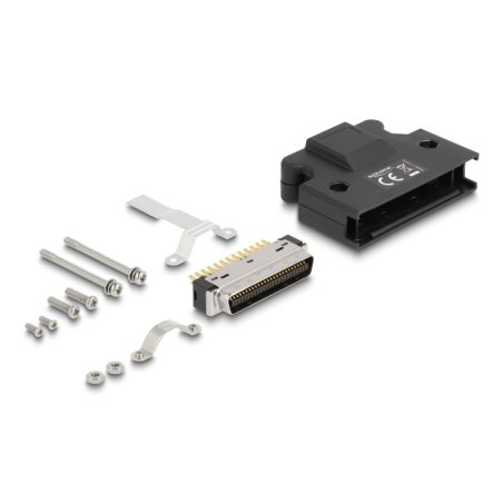 DeLOCK MDR mâle, 50 broches raccordement soudé avec boitier