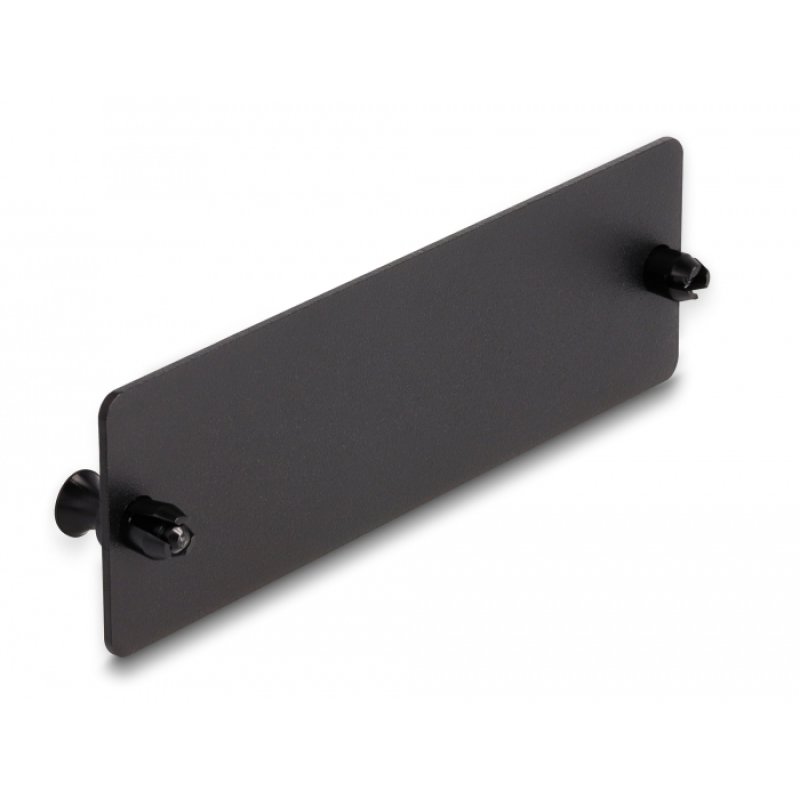 DeLOCK Panneau aveugle de fibre optique, noir