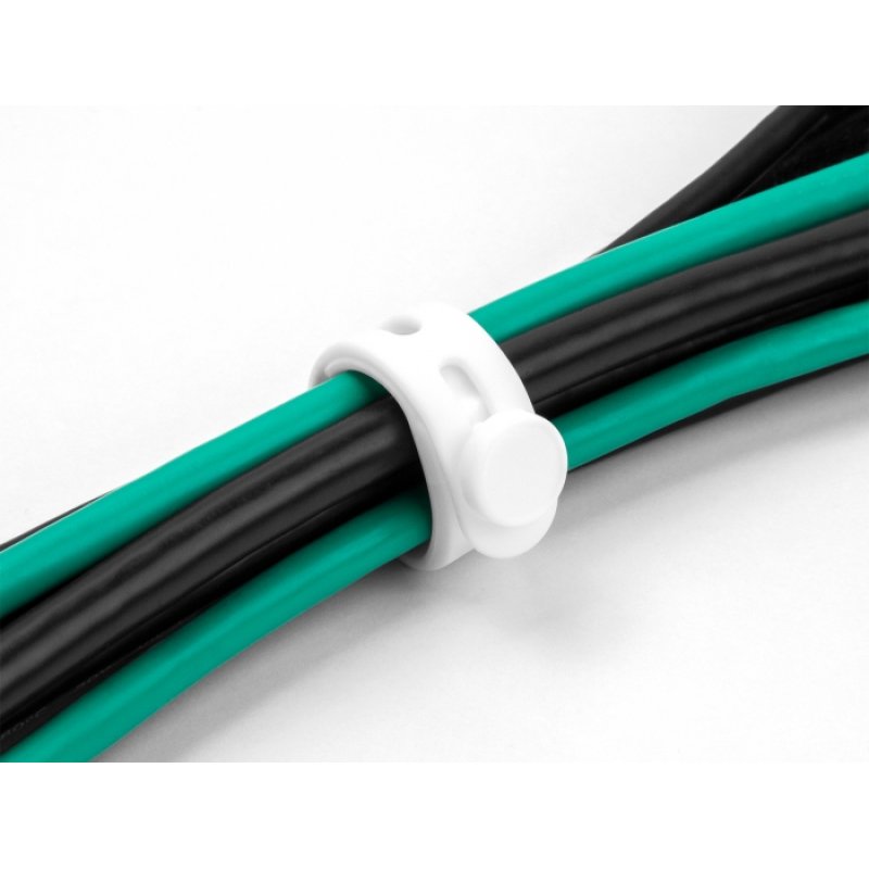 DeLOCK Soft Tie flexible reusable set 10 pieces black / white