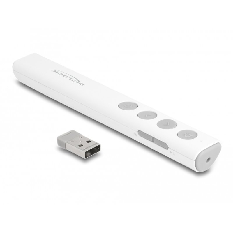 DeLOCK Présentateur Laser USB blanc