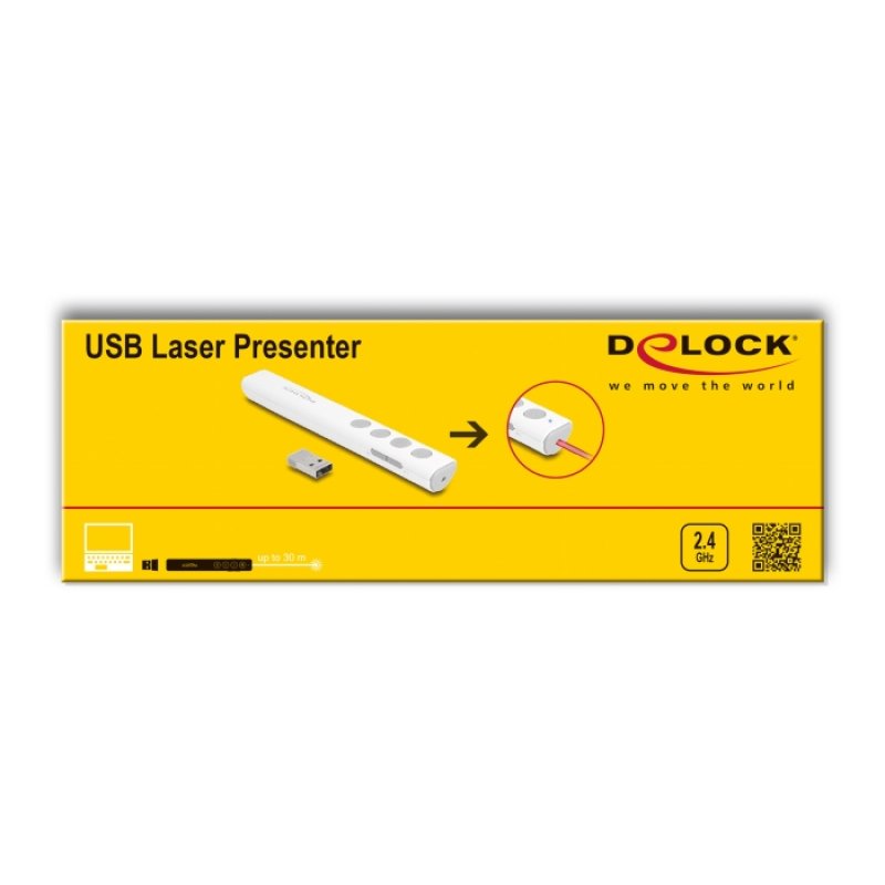 DeLOCK USB Laser Presenter white