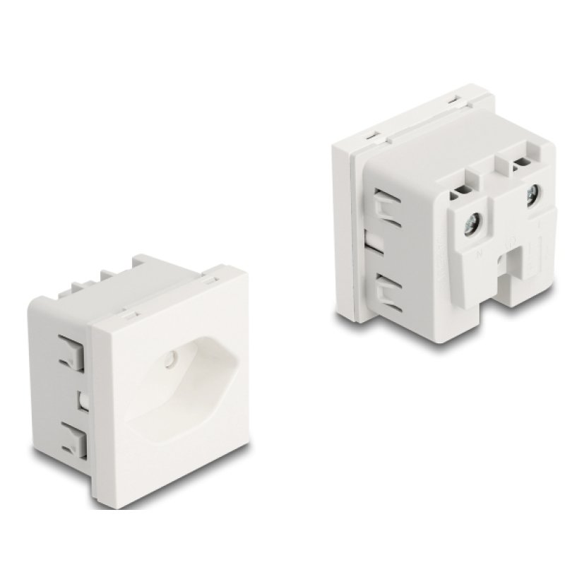 DeLOCK Easy 45 Grounded Power Socket T13 Switzerland 45 x 45 mm