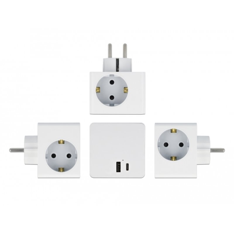 DeLOCK 11501 power plug adapter Type F White
