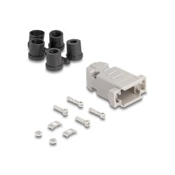 DeLOCK D-Sub Housing for 9 pin male / female with rubber seals