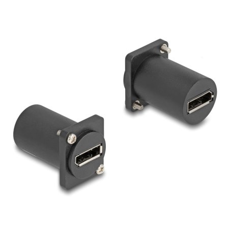 D-Typ Modul DisplayPort Buchse zu Buchse 4K schwarz
