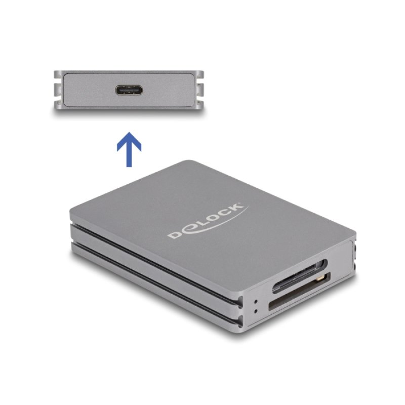DeLOCK Lecteur de carte USB Type-C pour cartes de mémoire SD et CFexpress type A
