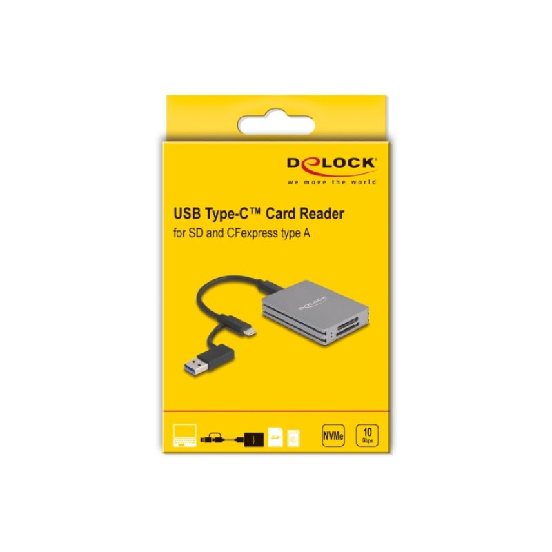 USB Type-C™ Card Reader für SD und CFexpress Typ A Speicherkarten