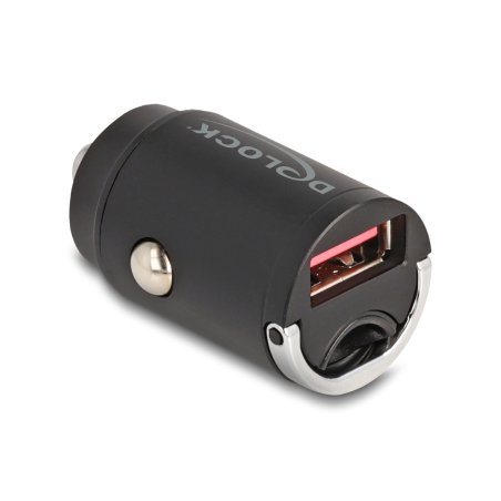 DeLOCK 64277 chargeur d'appareils mobiles Universel Noir Allume-cigare Charge rapide Auto