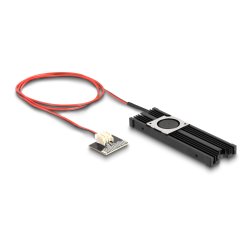 Kühlkörper mit Lüfter für M.2 SSD 2280 schwarz