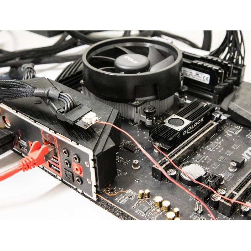 DeLOCK Dissipateur de chaleur avec ventilateur pour M.2 SSD 2280, noir