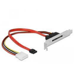 Slotblech mit 1 x SATA 22 Pin Stecker extern
