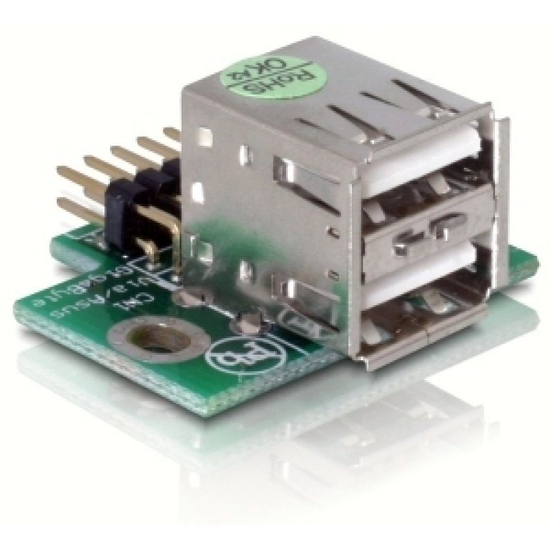 DeLOCK USB Pinheader USB 2.0 A Silver