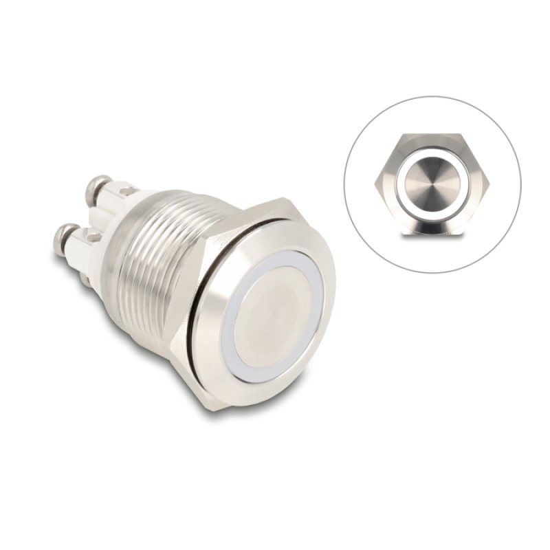 DeLOCK 20977 interrupteur Argent