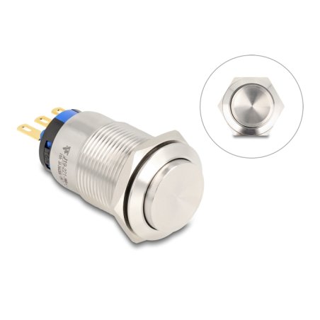 Drucktaster zum Einbau 19 mm 3 x Lötanschluss